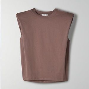 Aritzia Babaton Shoulder Pad T-Shirt size S